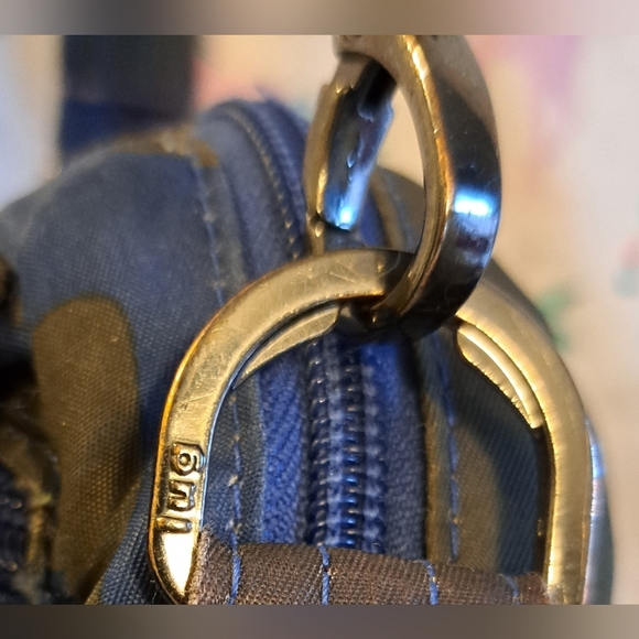 Lug Can Can Dark Tone Nylon Camo Hiking Outdoor Purse Bag w/ Bottle Holder - Picture 13 of 16